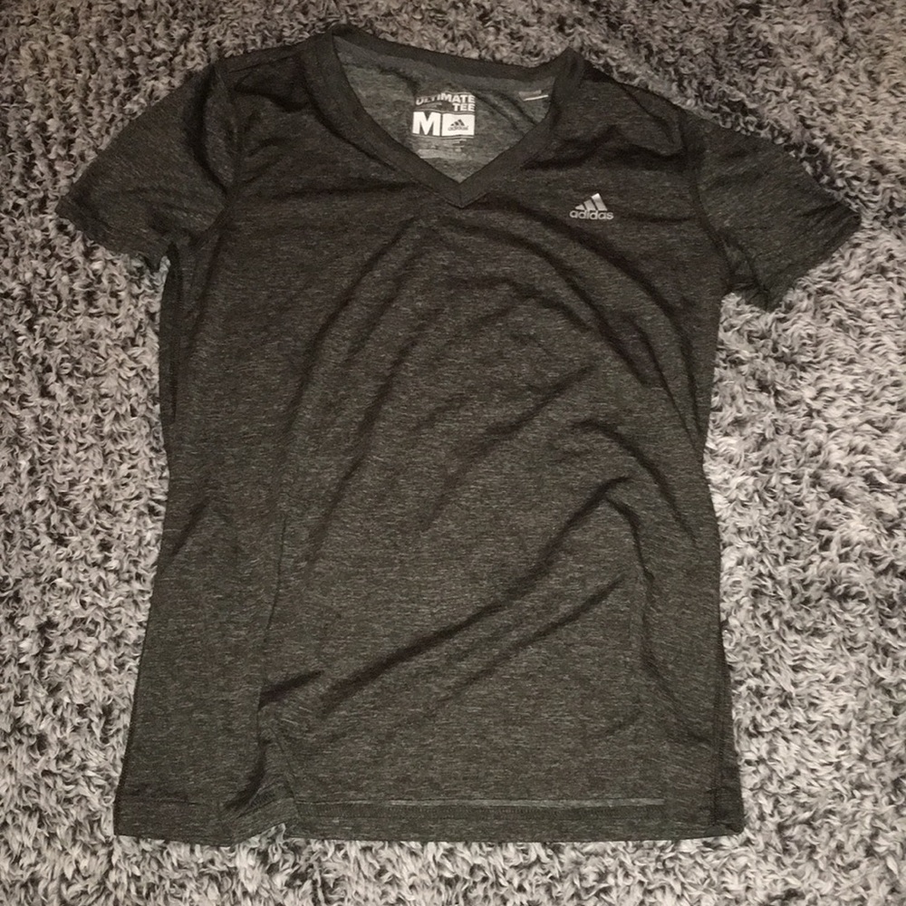 Adidas gray ultimate tee